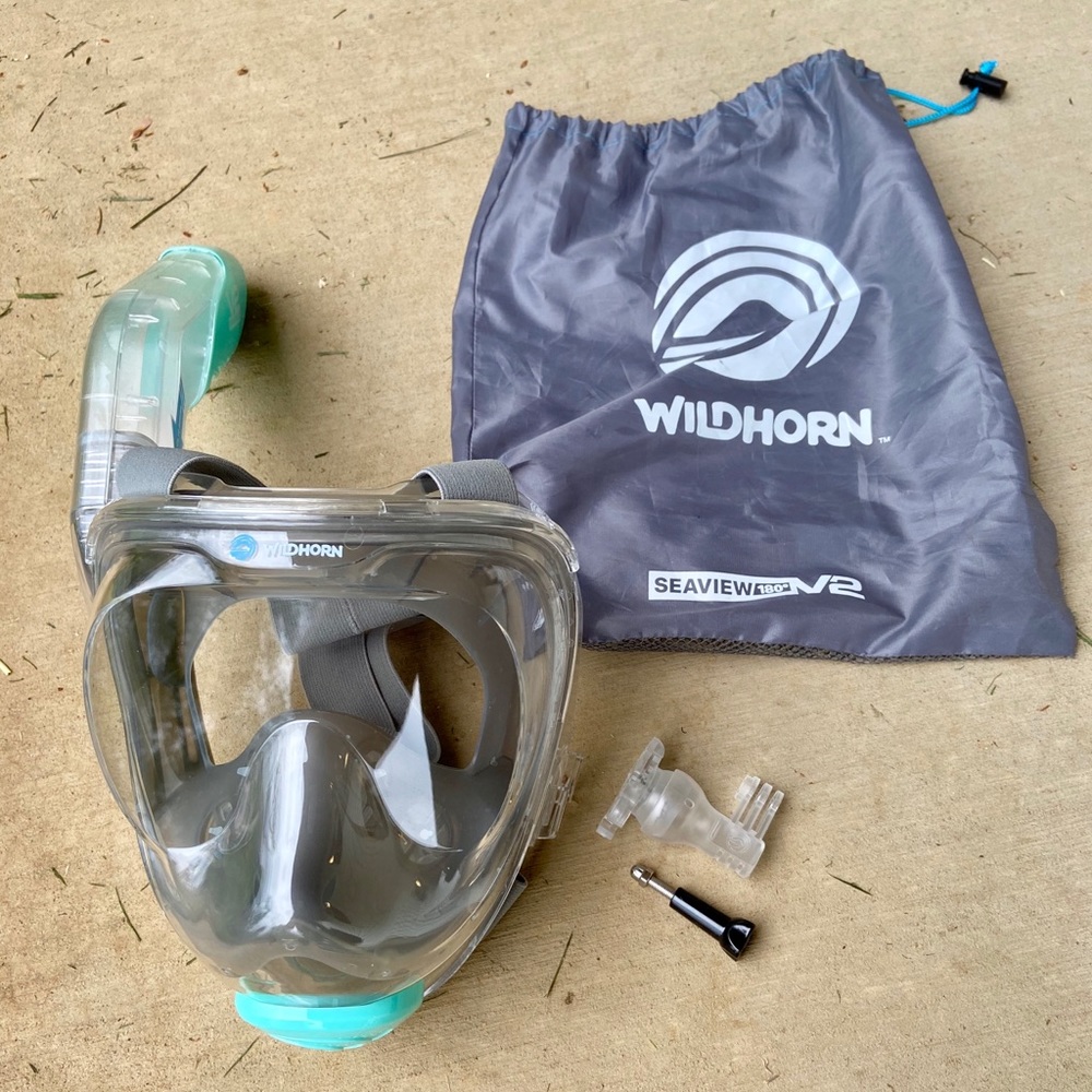 Medium  adult Wildhorn Seaview 2 Snorkel Full Face Mask